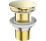 Донный клапан BELBAGNO с системой клик-клак, без перелива, золото BB-SC-ORO 1