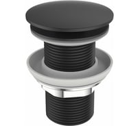 Донный клапан BELBAGNO с системой клик-клак, без перелива, черный BB-SC-NERO