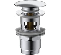 Донный клапан с переливом для раковины Raiber хром RP-50