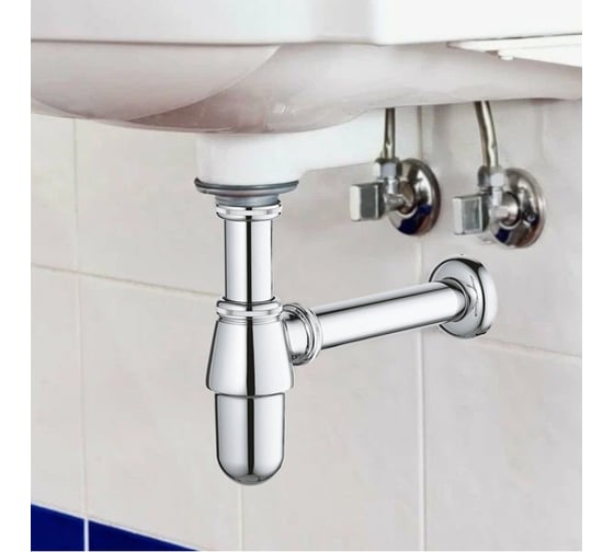 Сифон для раковины Paini 02CR849L Roma хром 31850