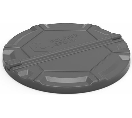 Крышка колодца POLIMER GROUP Роса серый DKS6