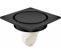 Сливной трап для душа ORANGE 100x100 мм, черный TR01-003b