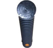 Колодец дренажный смотровой в сборе Агросток 340/300x3000 мм с тремя выходами 110 мм, дном и люком 45255