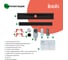 Лоток душевой IDDIS сифон 360, комбинированный затвор, перфорированная решетка, 500мм, черный 975B5BL20DZ 13