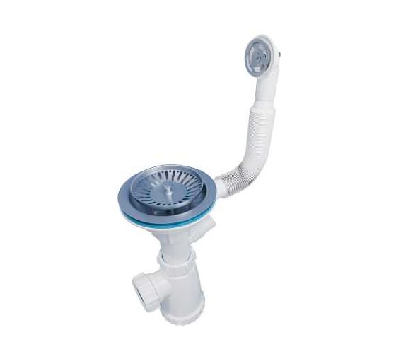 Сифон для моек Инкопласт 3 1/2x40 c переливом (круг) BКS3000 В00В0028020