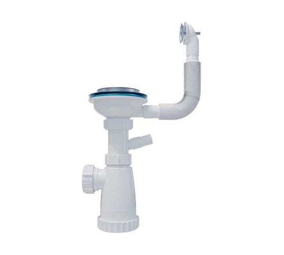 Сифон для моек Инкопласт 3 1/2x40 c переливом (круг) BКS3000 В00В0028020