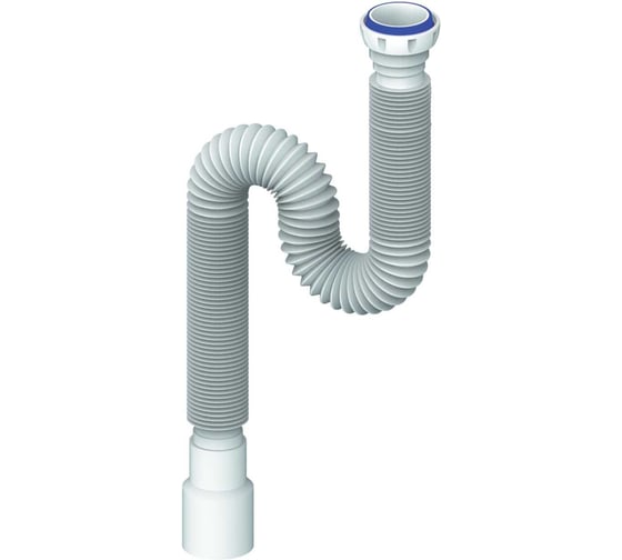 Гибкая труба с накидной гайкой 1½"–40/50 мм — универсальный сливной переходник Millennium PGRP4050 1