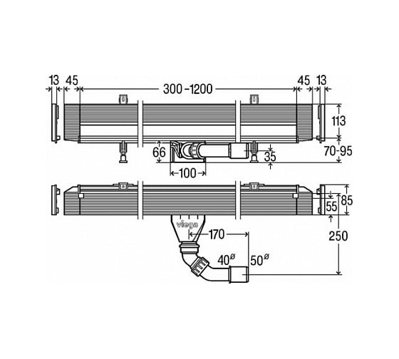 Душевой лоток VIEGA Advantix Vario 736736