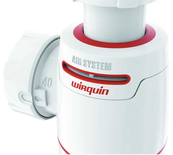Сифон WIRQUIN NEO AIR SYSTEM 1 1/2х40 мм без выпуска 30987073