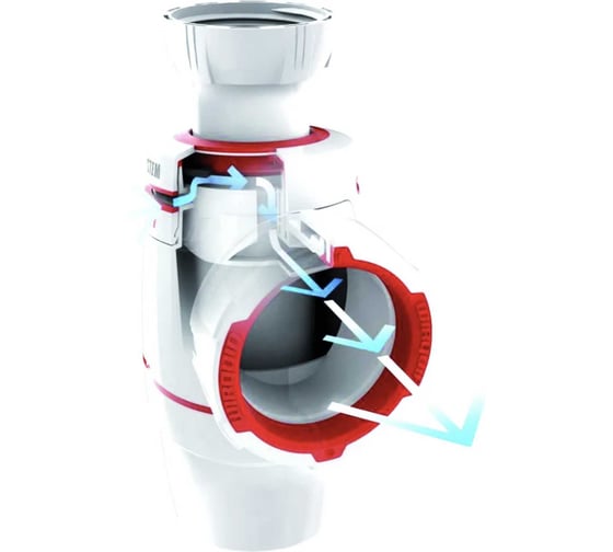 Сифон WIRQUIN NEO AIR SYSTEM 1 1/2х40 мм без выпуска 30987073