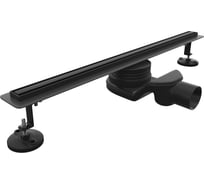 Душевой трап RGW SDR-54B-60 однолинейный щелевой 600 Черный O 50 мм сифон + ножки, под плитку 79215460-04