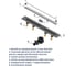 Душевой трап RGW SDR-55-80 щелевой 800 Хром O 50 мм сифон + ножки 79215580-01 7