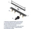 Душевой трап RGW SDR-55B-120 щелевой 1200 Черный O 50 мм сифон + ножки 79215512-04 6