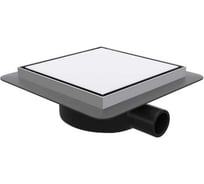 Душевой трап RGW SDR-10-10 квадрат, 100x100 мм, хром, 40 мм, без ножек, сифон, переходник 40/50 79211000-01