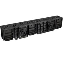 Лоток водоотводный пластиковый AQUADRENAG ЛВП Classic AQD DN100 H185 с решеткой чугунной Forest и кр Q10185-CHF