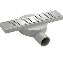 Трап САНАКС МАК 300х60 мм, нержавеющая сталь, пластик АБС, линейный, горизонтальный с гидрозатвором 31041