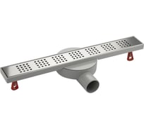 Трап САНАКС МАК 500х60 мм, нержавеющая сталь, пластик АБС, линейный, горизонтальный с гидрозатвором 51041