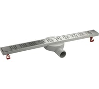 Трап САНАКС МАК 700х60 мм, нержавеющая сталь, пластик АБС, линейный, горизонтальный с гидрозатвором 71041