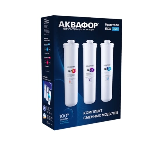 Комплект сменных фильтрующих модулей Аквафор ECO Pro