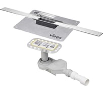 Душевой лоток Viega Advantix Cleviva с решеткой матовый хром 794514