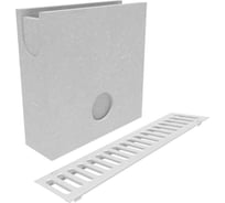 Пескоулавливающий колодец бетонный Gidrolica DN100, Н500, односекционный с решеткой стальной штампованной оцинкованной кл. А15 13039500