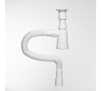 Сифон Инкопласт И 1 1/2х40 для моек с гофр. трубой 40х40x50 (800 мм) BG1080 В00В0021604