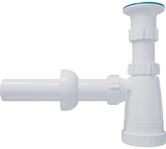 Сифон Инкопласт И 1 1/2х40 для умывальника с прямой трубой 40-40 (L-200мм.) и розеткой BG4080T В00В0027106 1