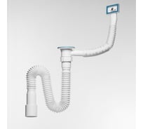 Гофросифон для моек Инкопласт И c переливом 1 1/2х40-40/50 (800 мм) GS5080 В00В0021615