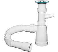 Сифон Инкопласт И 1 1/2х40 для умывальника, с гофр.трубой 40х40x50 (800мм.) и отв. д/стир.машин BG4080W В00В0025717