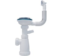 Сифон Инкопласт И 3 1/2х40 для моек с переливом (круг) и отв. д/стиральной машины BКS3000W В00В0028019