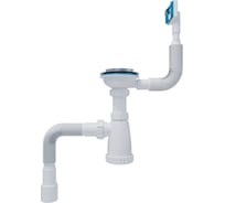 Сифон Инкопласт И 3 1/2х40 для моек с переливом (прямоуг) и гофр.трубой 40х40x50 (1450 мм) BКG40145 В00В0028029