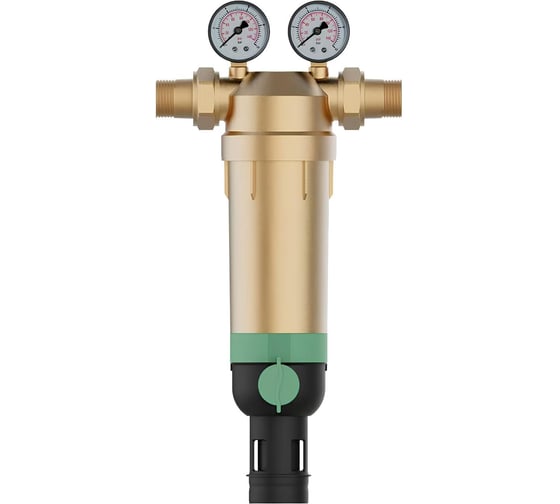 Фильтр тонкой очистки с обратной промывкой ХК DN20 (3/4) 100мк на горячую воду F76S-3/4H 1