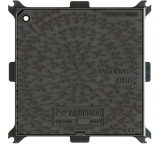 Люк чугунный квадратный Aquastok Sunrise 600 С250 56001 1