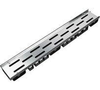 Лоток водоотводный пластиковый AQUADRENAG ЛВП Classic Stone AQD-S DN100 H162 (комплект) PL10146162S