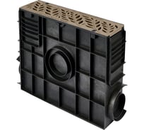 Пескоуловитель пластиковый  ПП Classic AQD DN100 с решеткой пластиковой RAIN FOREST капучи AQUADRENAG Q10430-PFС