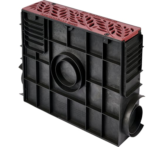 Пескоуловитель пластиковый  ПП Classic AQD DN100 с решеткой пластиковой RAIN FOREST коричн AQUADRENAG Q10430-PFBr 1