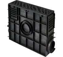 Пескоуловитель пластиковый  ПП Classic AQD DN100 с решеткой чугунной FOREST ВЧ50, кл.С250 AQUADRENAG Q10430-CHF