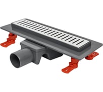 Трап для душа MasterProf MPF 300 мм пластик с метал. решеткой с гидрозатвором линейный ТД.030897