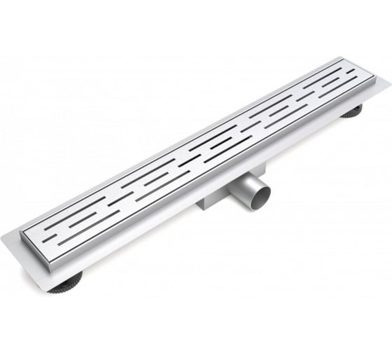Желоб душевой ESBANO Meta решетка RAIN матовый хром длина 70 см ESTRMETRAIN70MC