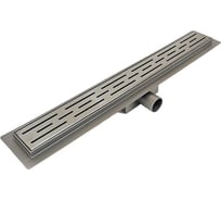 Желоб душевой ESBANO Meta решетка RAIN оружейная сталь длина 80 см ESTRMETRAIN80GM
