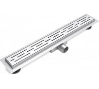 Желоб душевой ESBANO Meta решетка RAIN матовый хром длина 60 см ESTRMETRAIN60MC