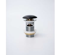 Донный клапан с переливом Gid Bl100-1 черный глянцевый, 7x7x10 72202K