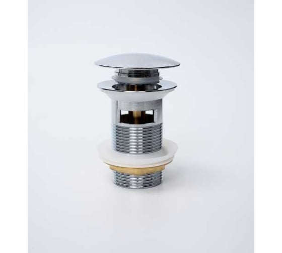 Донный клапан с переливом Gid Ch100-1 хром, 7x7x10 73303K 1