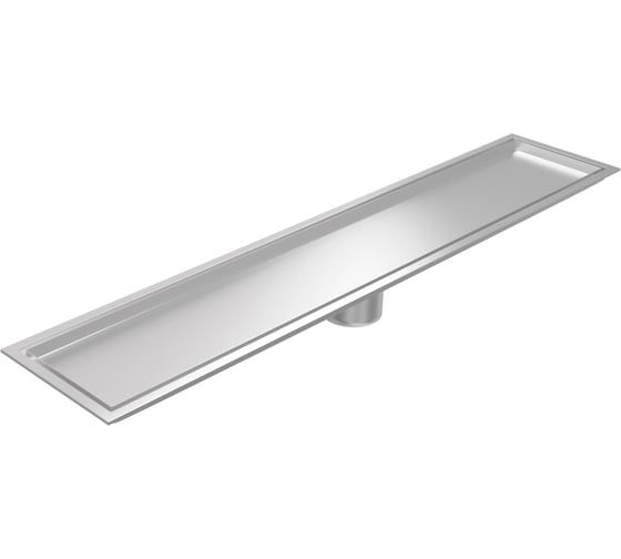 Трап для душа под плитку Teymi с сухим затвором вертикальный выпуск Aina 10х50 нержавеющая сталь T90357 T90357 ЦБ-00270767 1