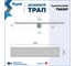 Трап для душа под плитку Teymi с сухим затвором вертикальный выпуск Aina 10х50 нержавеющая сталь T90357 T90357 ЦБ-00270767 15
