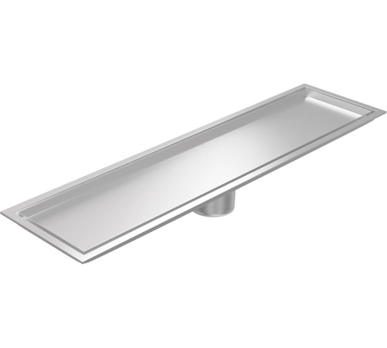 Трап для душа под плитку Teymi с сухим затвором вертикальный выпуск Aina 10х40 нержавеющая сталь T90355 T90355 ЦБ-00270765 1