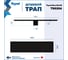 Трап для душа под плитку Teymi с сухим затвором вертикальный выпуск Aina 10х40 черный T90354 T90354 ЦБ-00270766 15