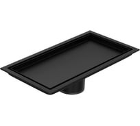 Трап для душа под плитку Teymi с сухим затвором вертикальный выпуск Aina 10х20 черный T90350 T90350 ЦБ-00270762