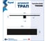 Трап для душа под плитку Teymi с сухим затвором вертикальный выпуск Aina 10х50 черный T90356 T90356 ЦБ-00270768 15