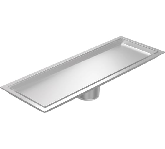 Трап для душа под плитку Teymi с сухим затвором вертикальный выпуск Aina 10х30 нержавеющая сталь T90353 T90353 ЦБ-00270763 1